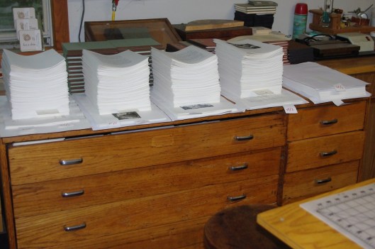 The Intruder gathered in sections