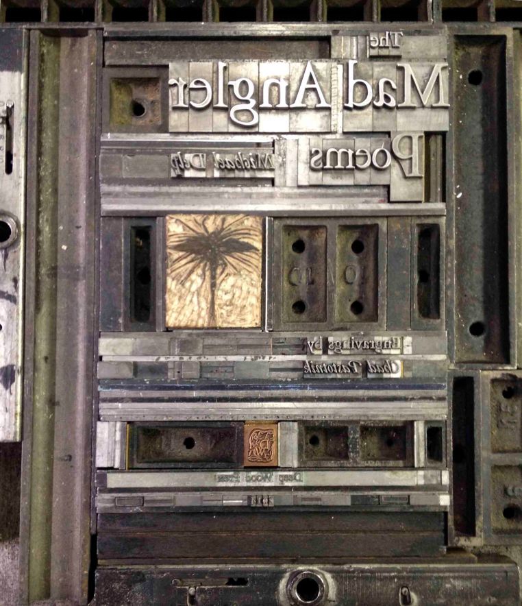 title page letterpress lock-up