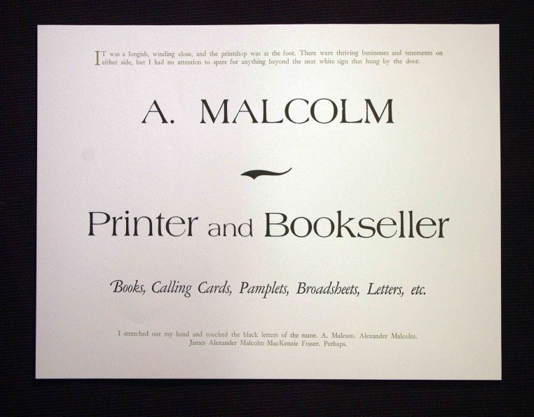 Diana Gabaldon keepsake